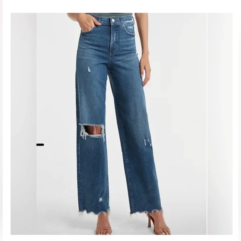 Express 90s Wide Leg Jeans 8R